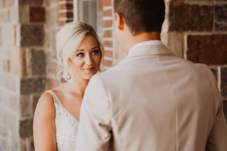 Bride Admiring Groom