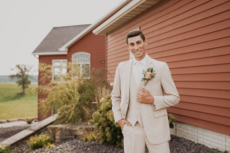 Groom Smiling