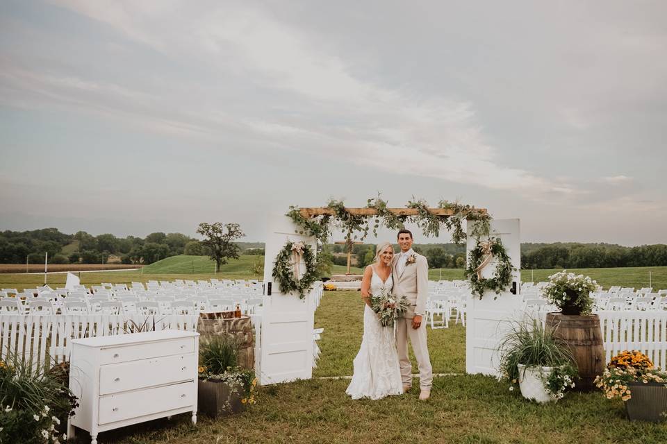 Wedding Couple Open Field