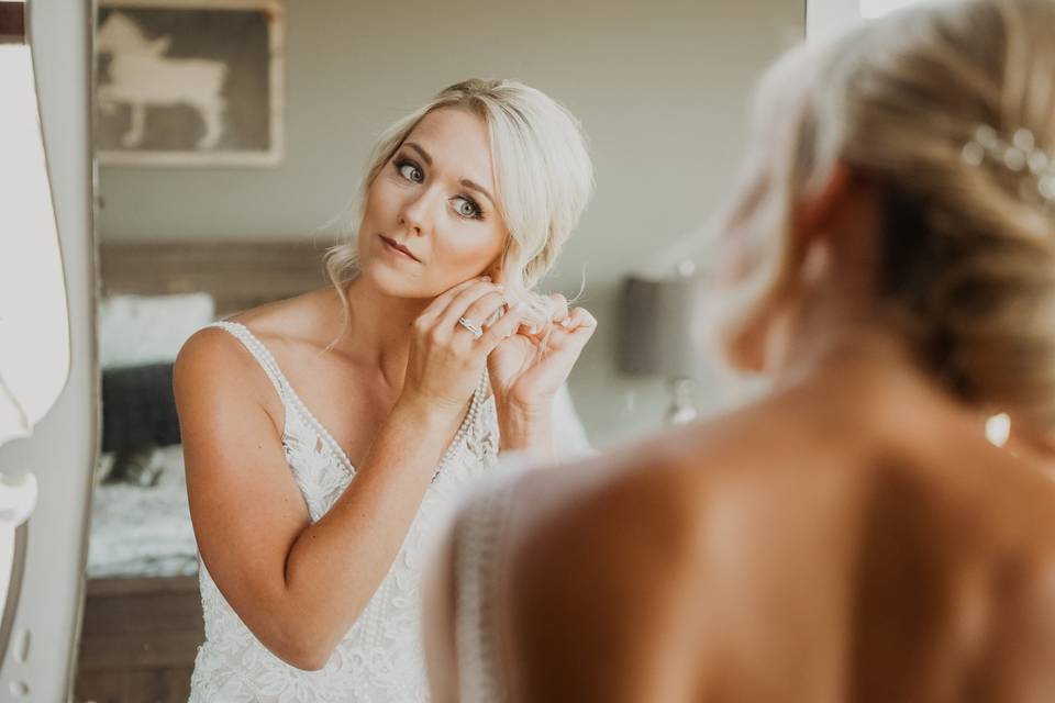 Bride Getting Ready