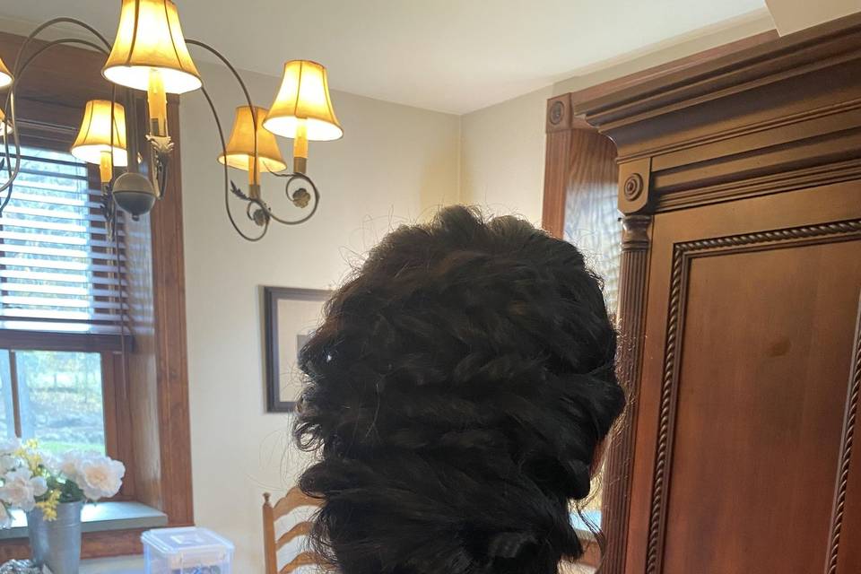Bride’s daughter mermaid braid