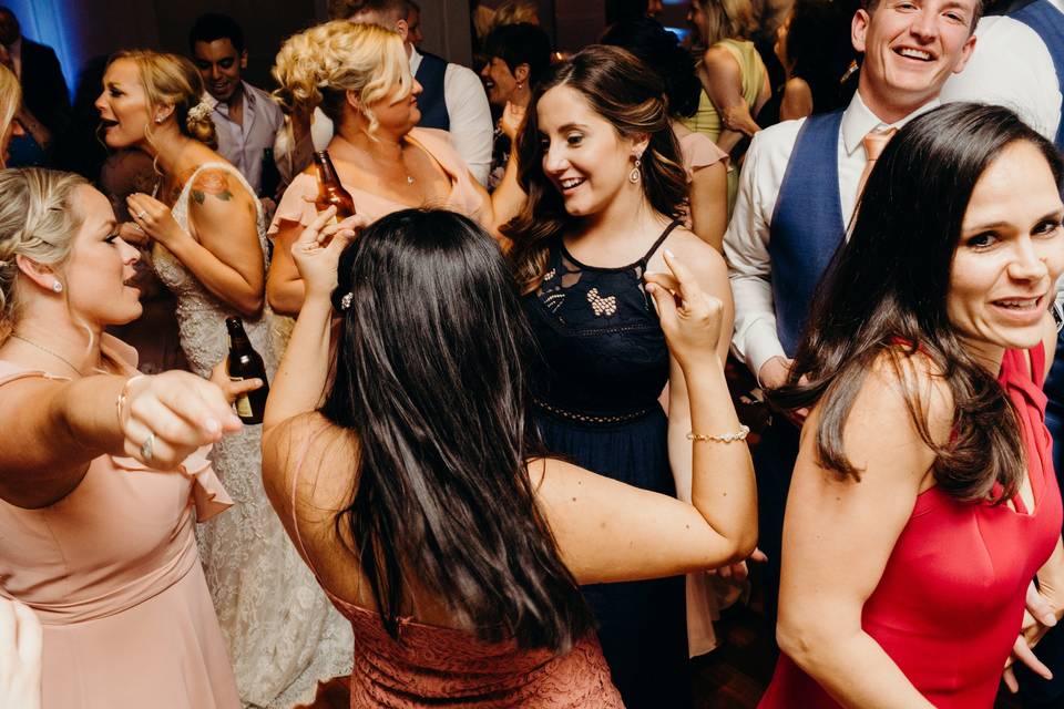 Ladies on the dance floor