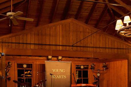 Elevated stage for the Band