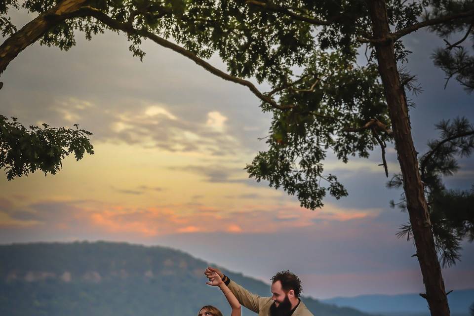 Alter overlook at sunset