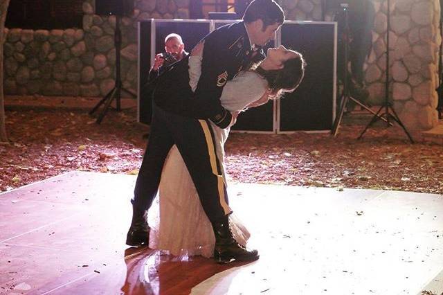 Romantic first dance