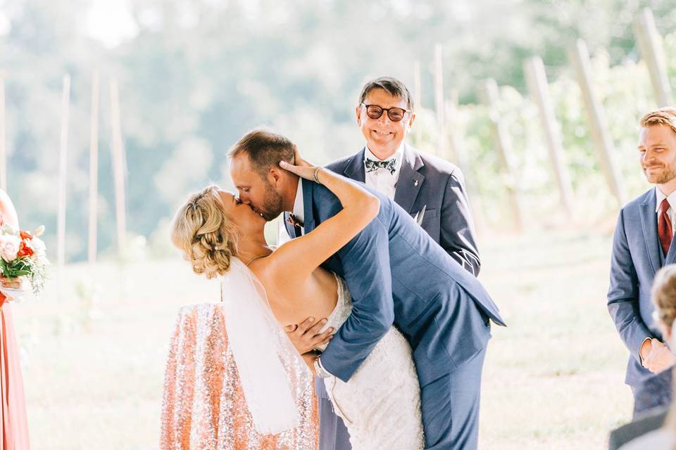 Pergola outdoor ceremony