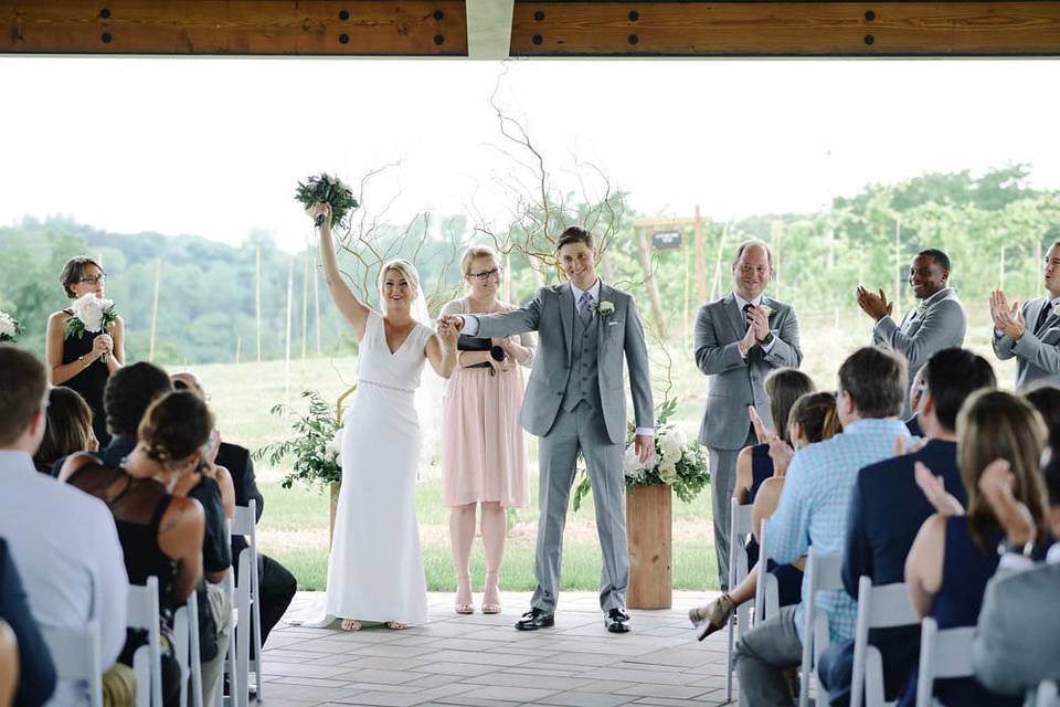 Pergola outdoor ceremony