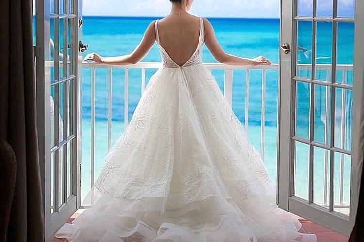 Bride at the beach