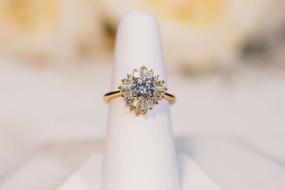 Baguette Engagement Ring