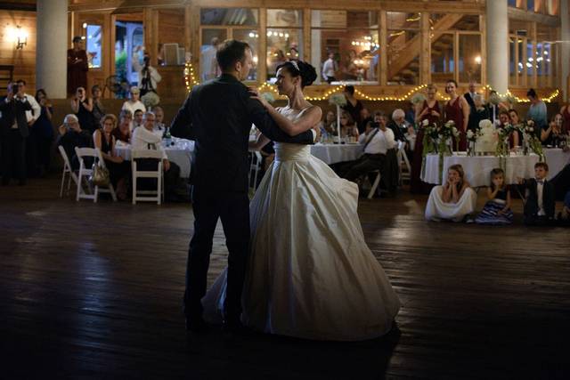 First dance waltz as guests look on