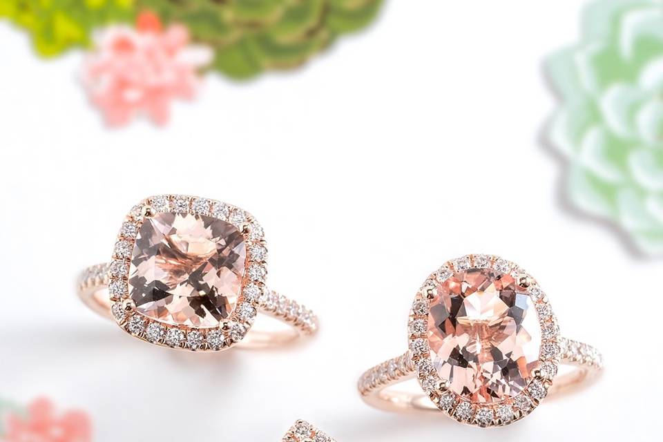 Morganite Rings