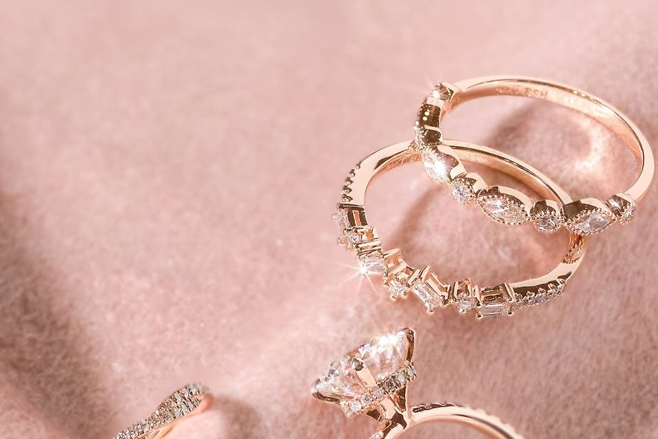 Rose Gold Stackable Rings