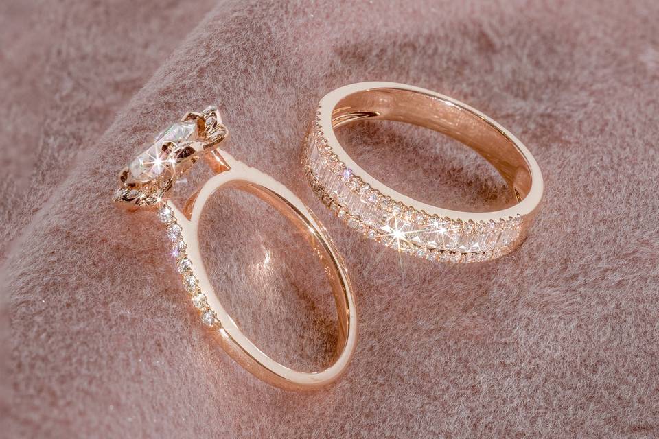 Rose Gold Stackable Rings