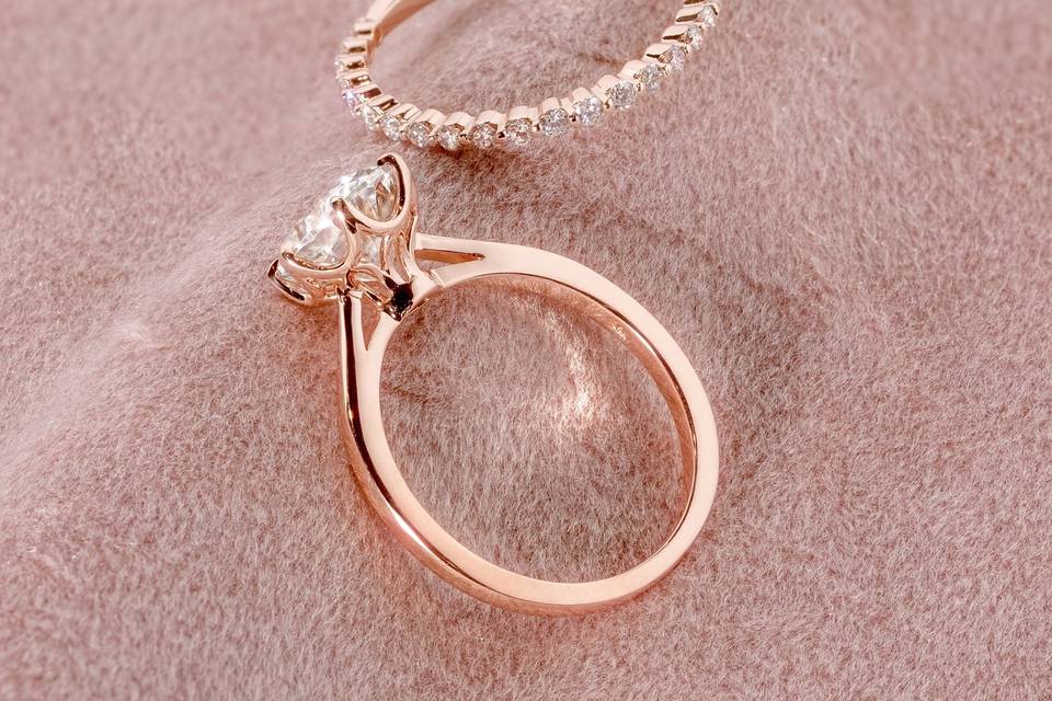 Rose Gold Stackable Rings