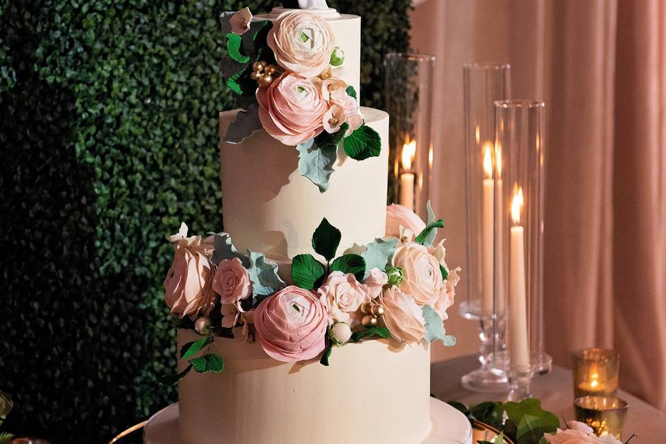 Garden Wedding Cake