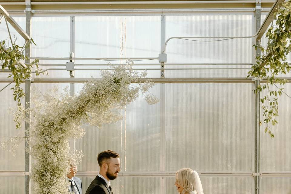 Michigan Greenhouse Wedding