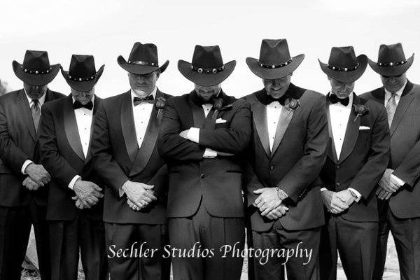 Groom with groomsmen