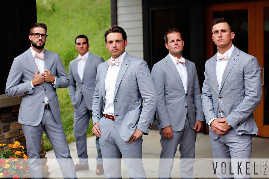 Groom with groomsmen