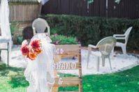 Backyard wedding signs