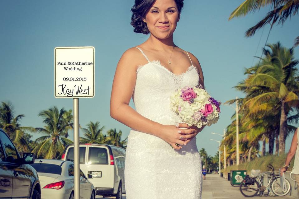 Key West beach wedding , renewal vows in Key West, Key West elopement, Key West photographer. Julia Roy Photography