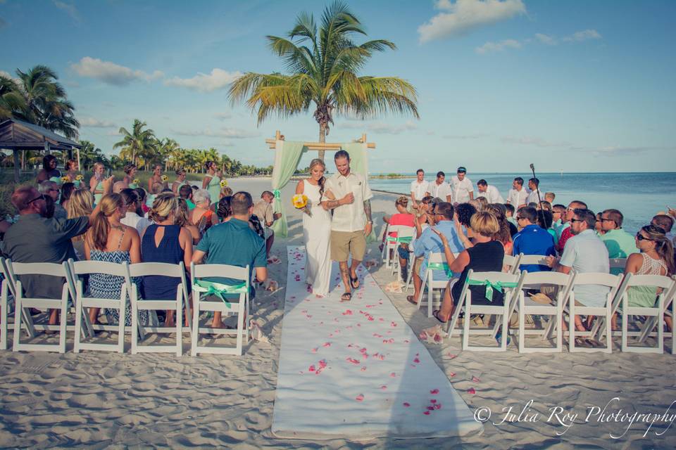 Key West beach wedding , renewal vows in Key West, Key West elopement, Key West photographer. Julia Roy Photography