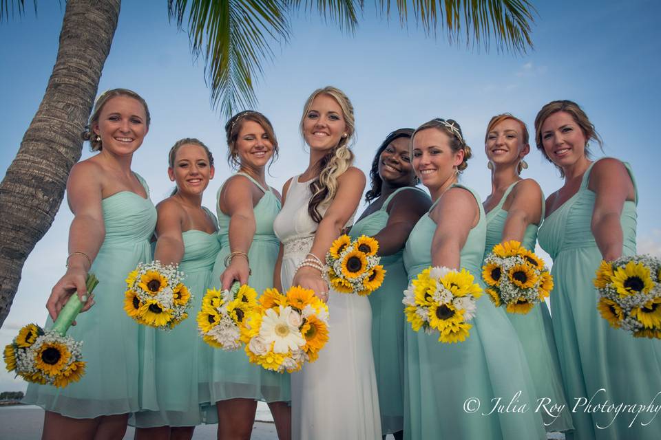 Key West beach wedding , renewal vows in Key West, Key West elopement, Key West photographer. Julia Roy Photography