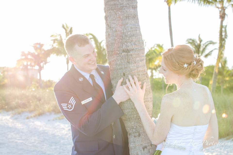 Key West beach wedding , renewal vows in Key West, Key West elopement, Key West photographer. Julia Roy Photography