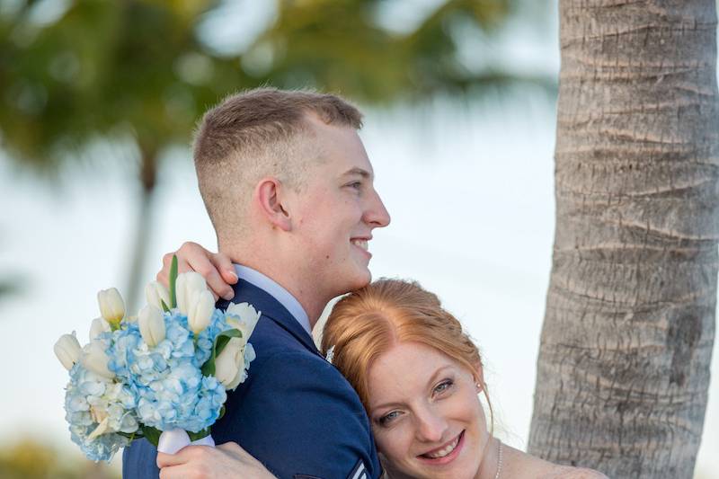 Key West beach wedding , renewal vows in Key West, Key West elopement, Key West photographer. Julia Roy Photography