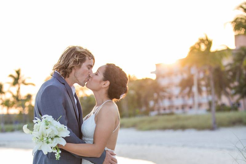 Key West beach wedding , renewal vows in Key West, Key West elopement, Key West photographer. Julia Roy Photography