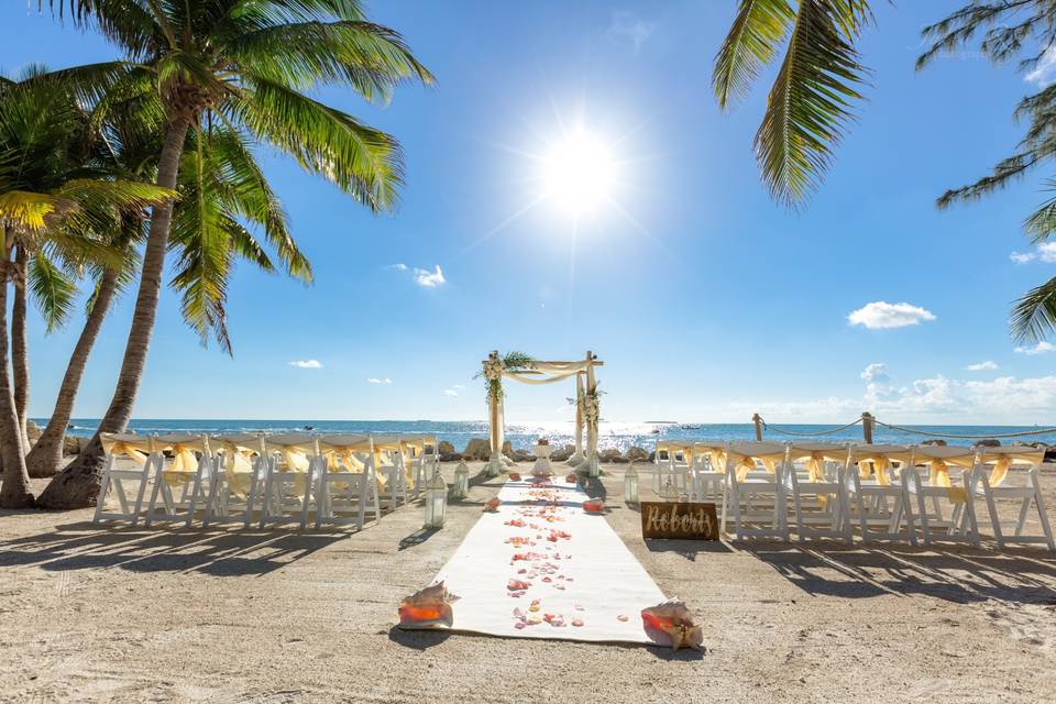 Fort Zachary wedding