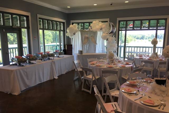 Buffet table