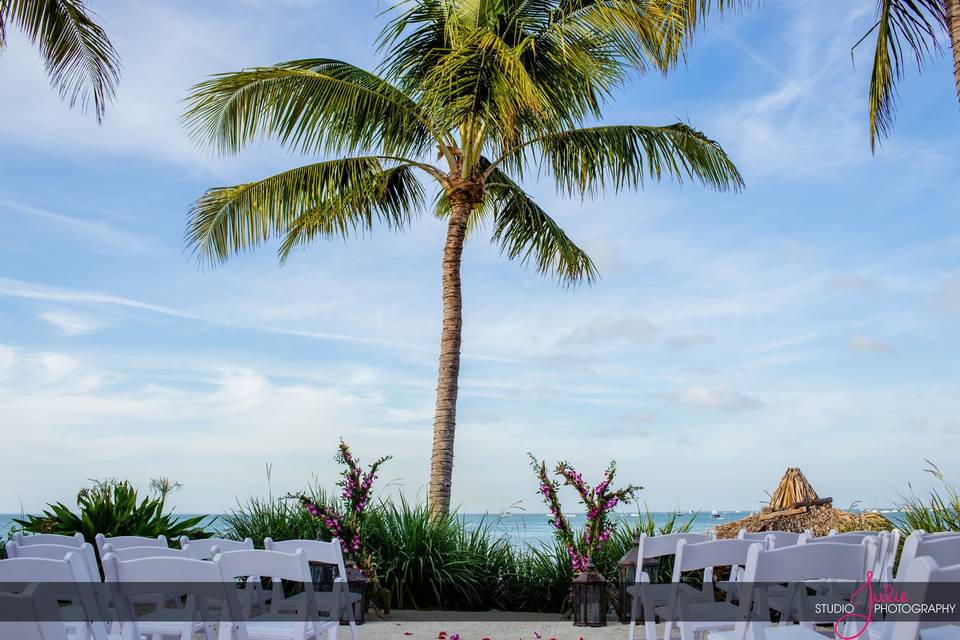 Wedding ceremony area