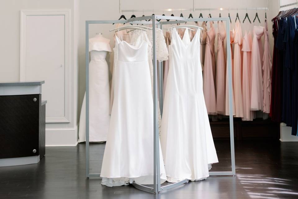 Bridesmaids & sample gowns