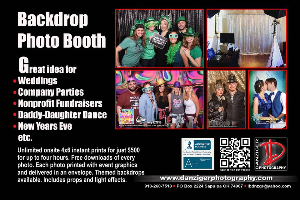We offer a photo booth!!!!