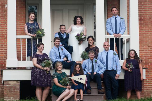 Stylin' a wedding party.