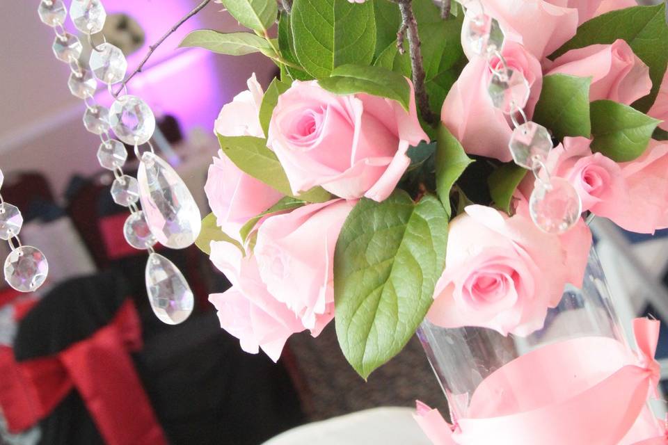 Spring Pink Tall Centerpiece