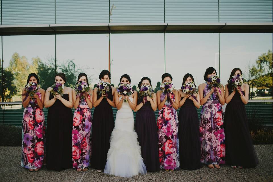 Bride & Bridesmaids