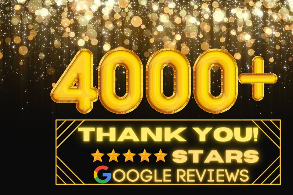 4000+ 5 star reviews
