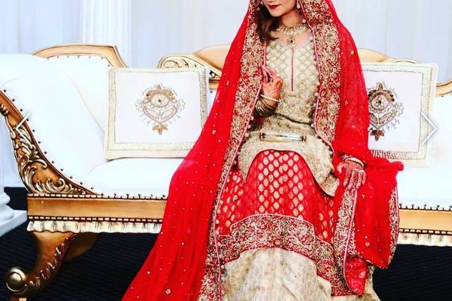 The bride in red