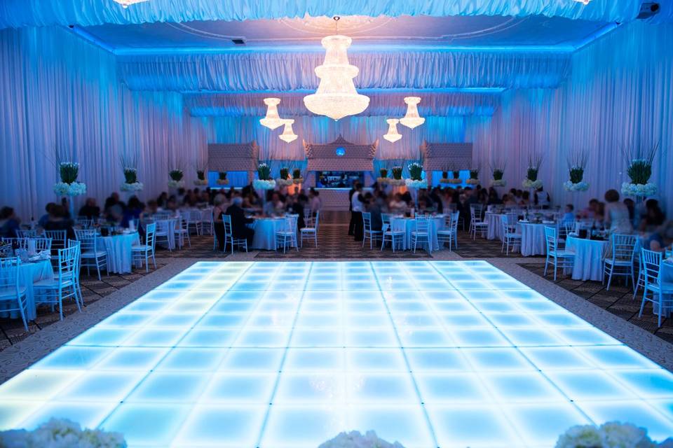 Illuminated dance floor