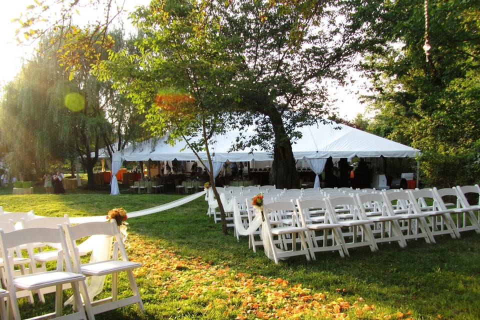 Chairs for the ceremony