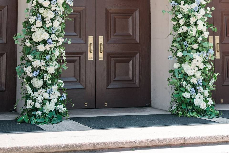 Church floral columns