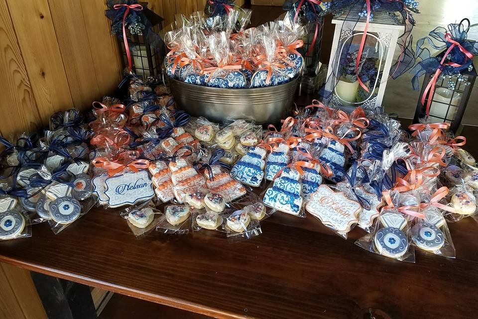 Wedding cookie table