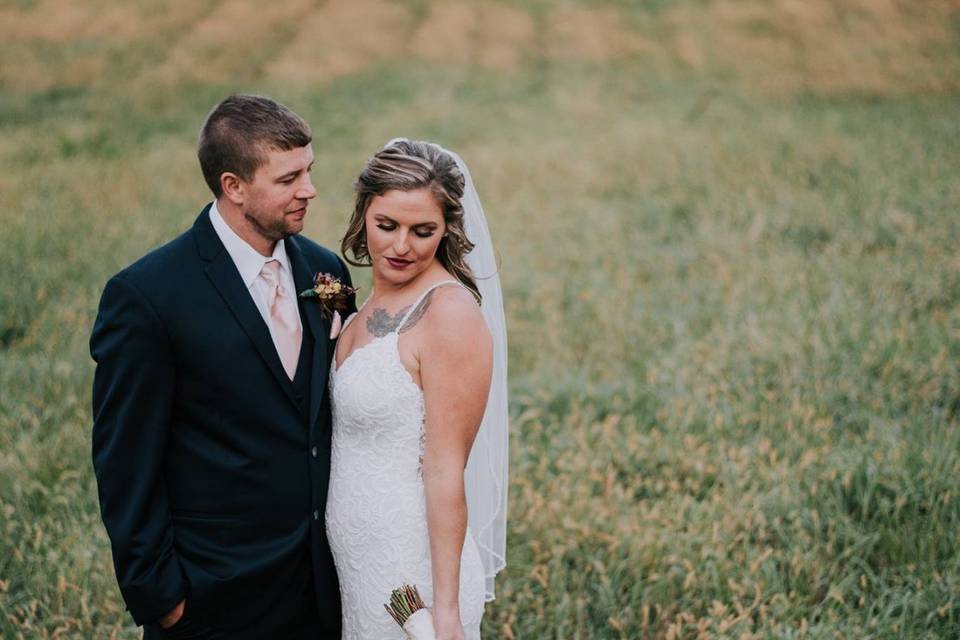 Couple in field