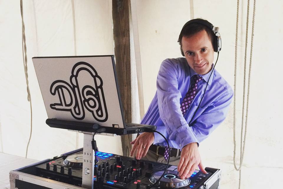 DJ at work