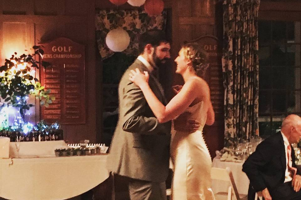 First dance as newlyweds