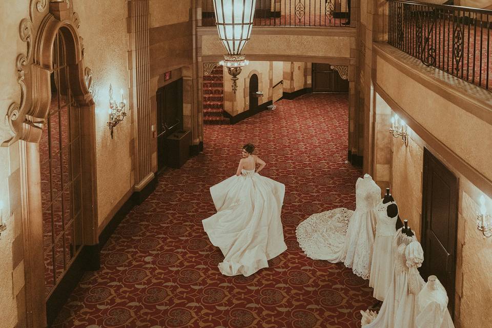 Ballroom ceremony setup