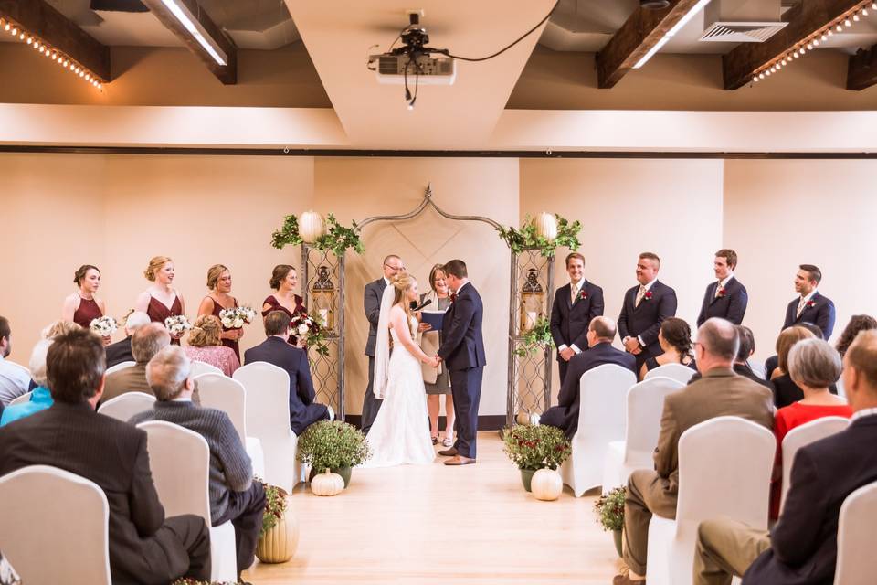 Ceremony in the ballroom