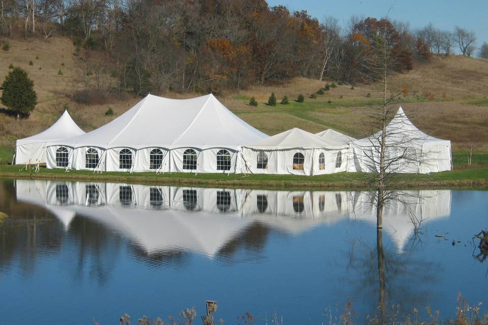 Reception tent