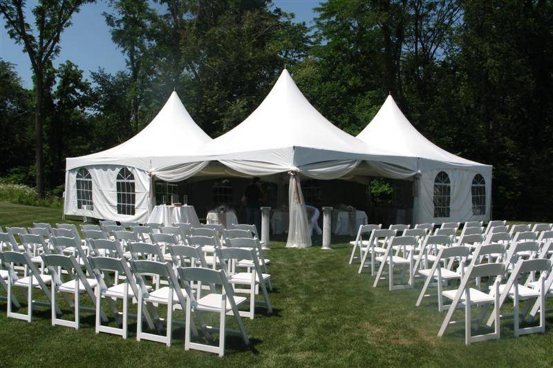 Ceremony space and tent